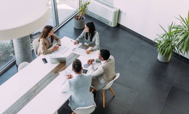 A consulting team reviewing a pipeline of opportunities