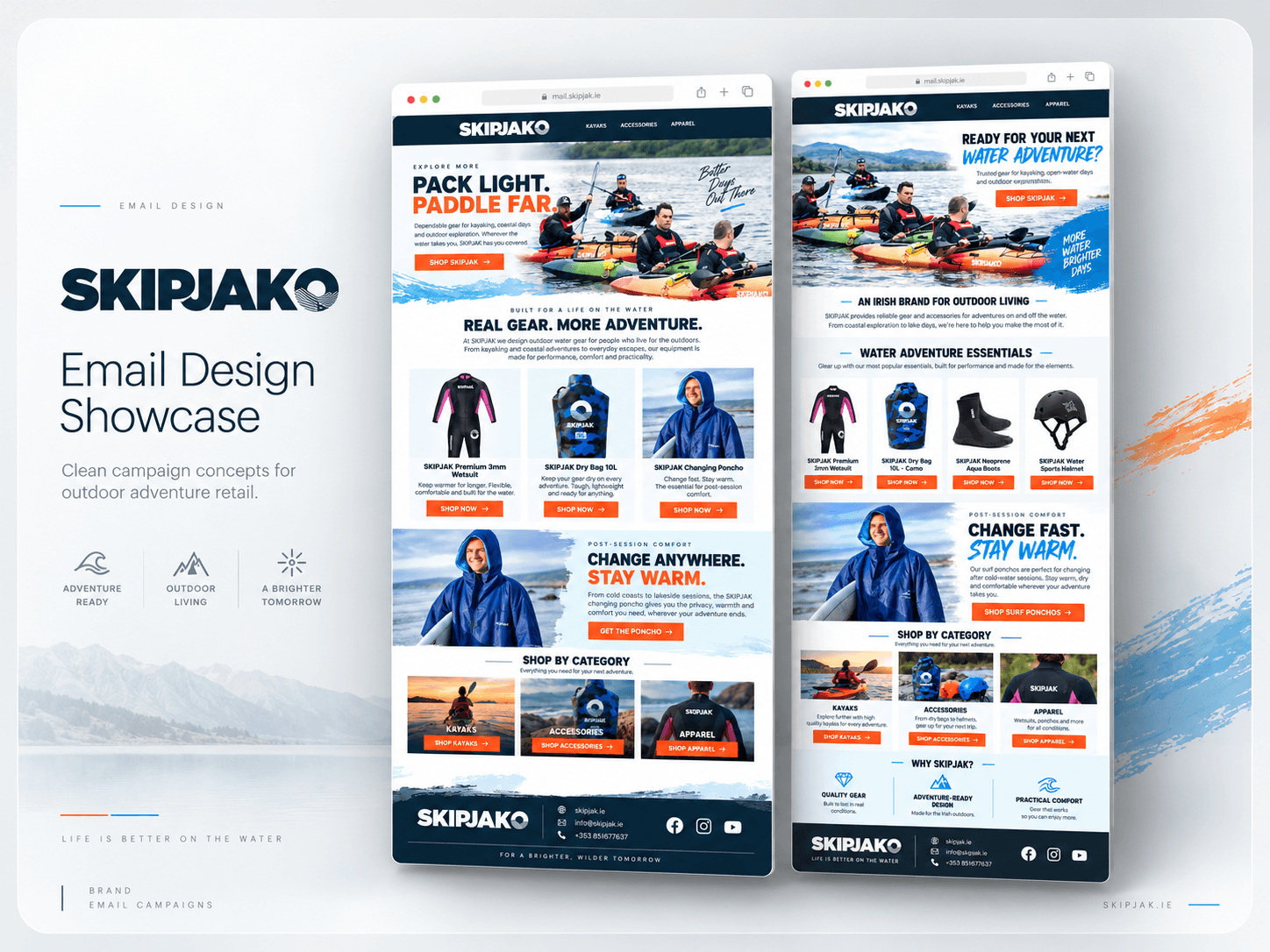 SKIPJAK email design showcase