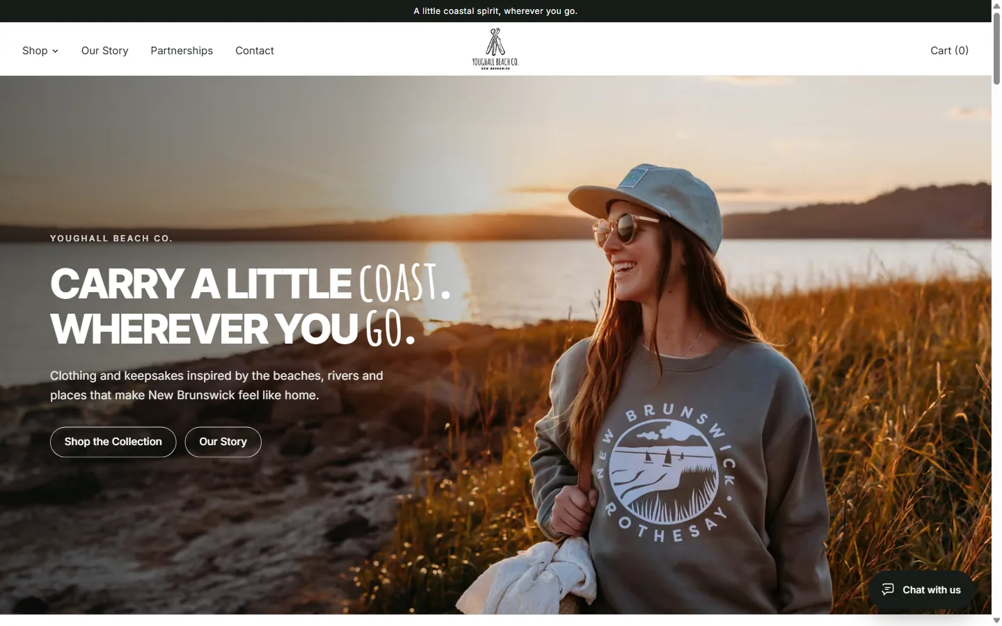 Youghall Beach Co. homepage hero